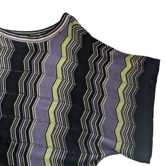 Women's Wet Paint Knit Chevron Dolman Sleeve Sweater, Size 2X - Picture 4 of 7